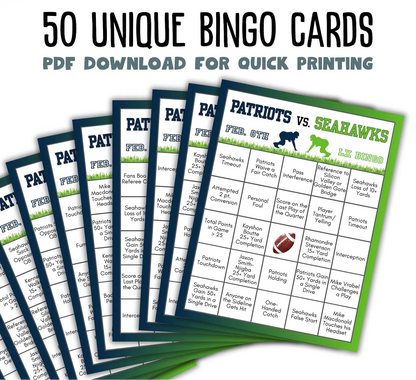 Super Big Game Bingo | 2026 Bowl Party Game